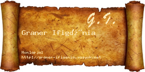 Graner Ifigénia névjegykártya